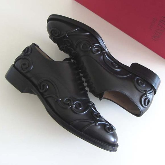 new VALENTINO Arabesque pattern dress shoes 37 / 7 - Picture 6 of 8